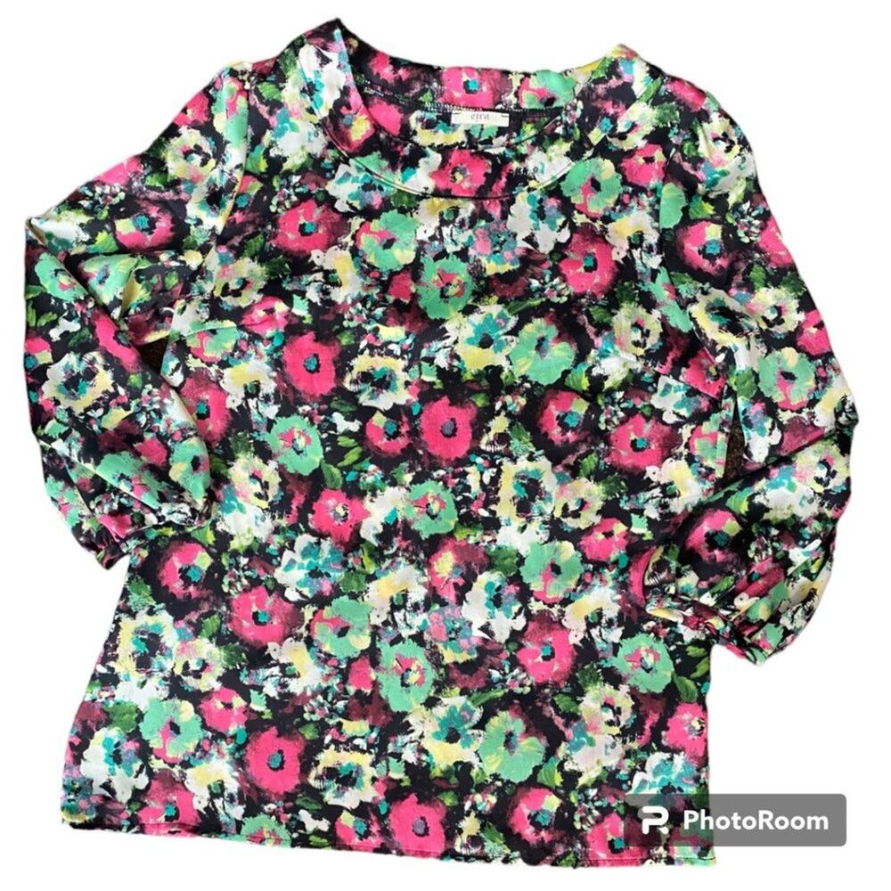 EZRA bright floral blouse -ā small